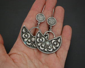 Egyptian Silver Dangle Earrings