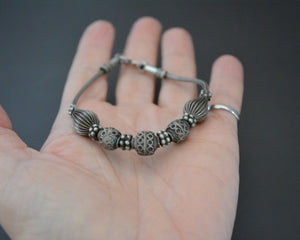 Indian Snake Chain Bracelet with Beads