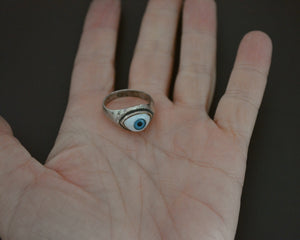 Silver Eye Ring - Size 7.5