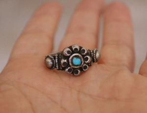 Rajasthani Turquoise Ring - Size 6