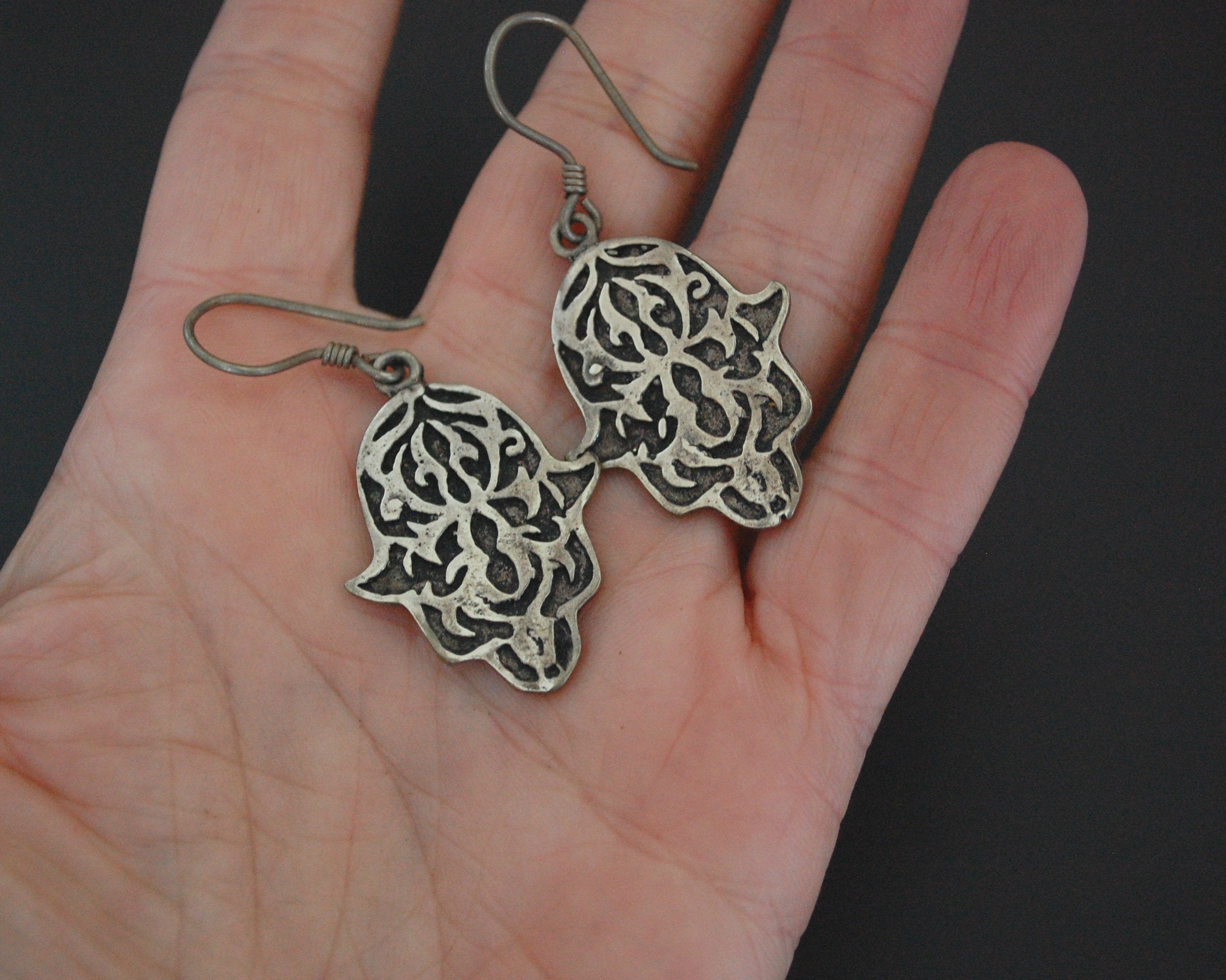 Hamsa Sterling Silver Earrings