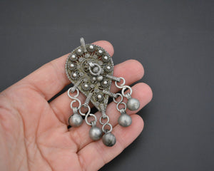 Antique Yemeni Filigree Pendant with Bells