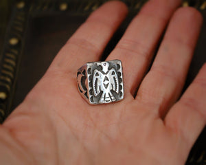 Navajo Thunderbird Ring - Size 6.5