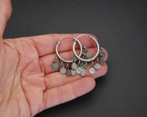 Ethnic Hoop Earrings with Dangles