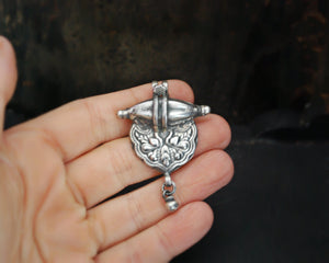 Rajasthani Silver Amulet with Bell