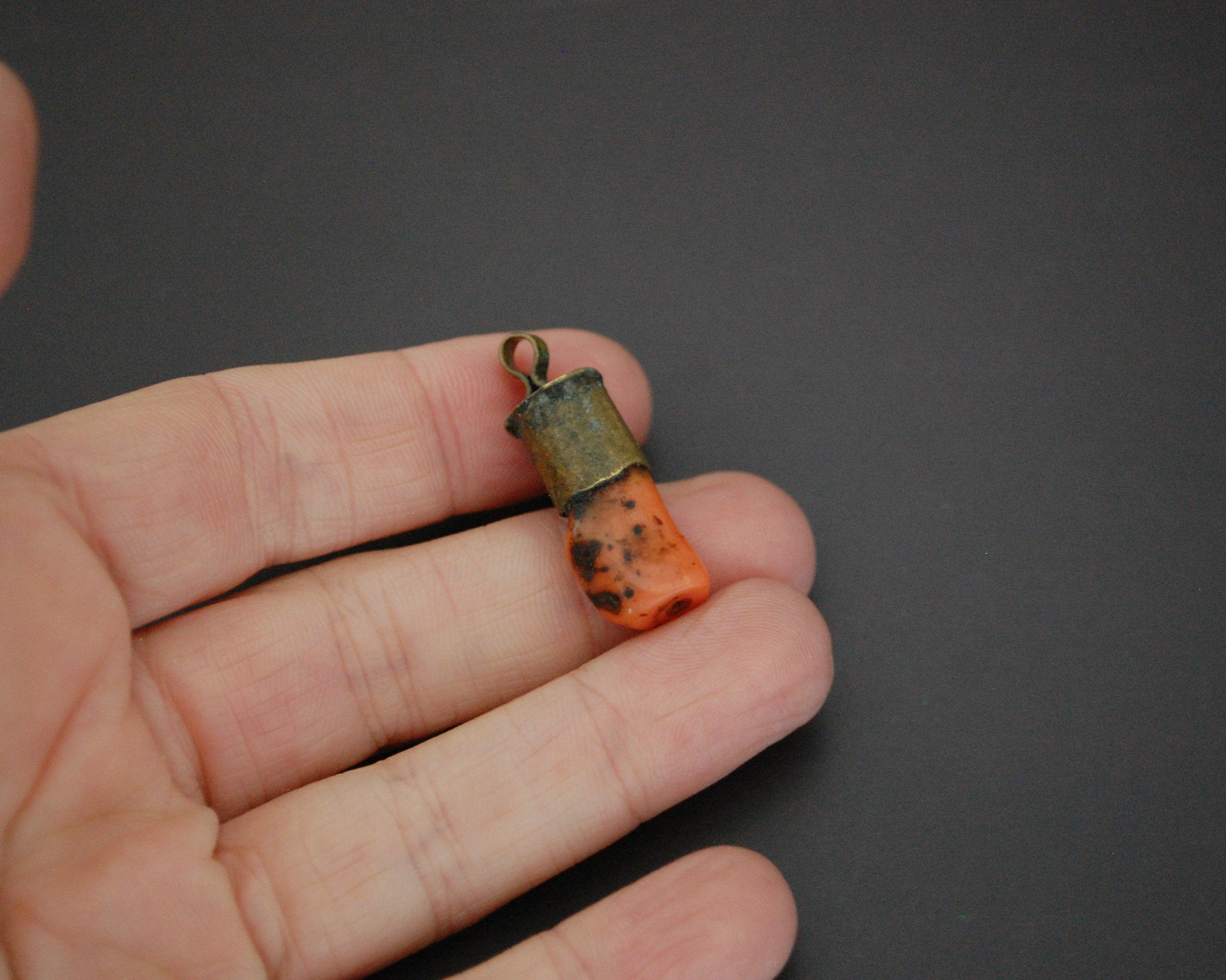 Antique Coral Pendant from Morocco