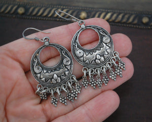 Vintage Indian Silver Earrings