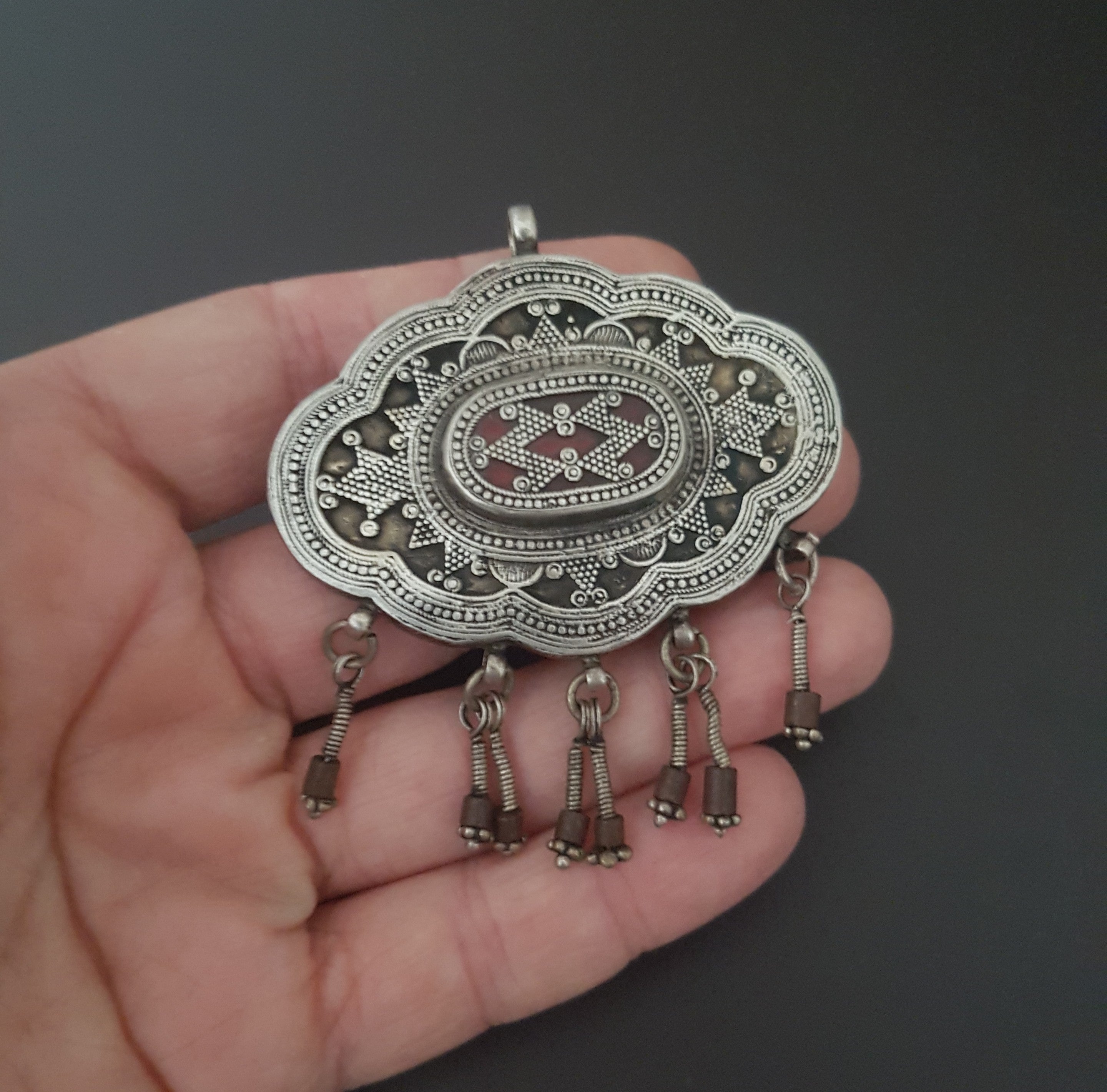 Kazakh Pendant with Dangles