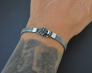 Ethnic Lapis Lazuli Snake Chain Bracelet