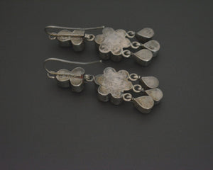 Rajasthani Earrings with Blue Glass
