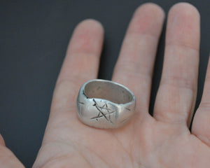 Antique Ethiopian Silver Ring - Size 9