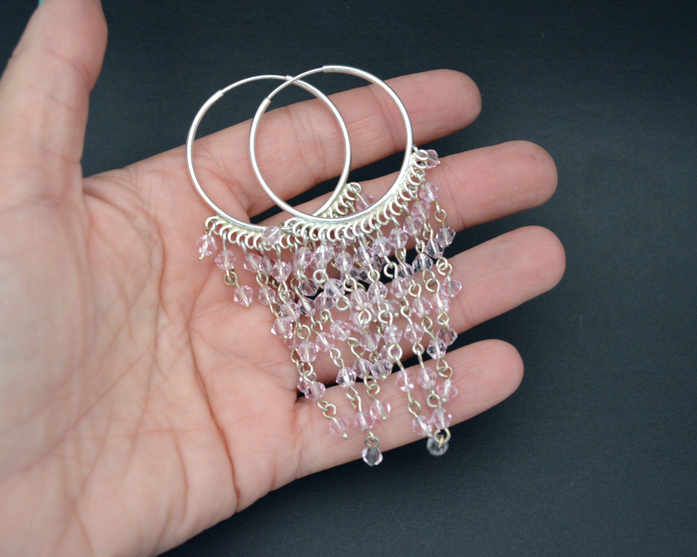 Ethnic Chandelier Hoop Earrings