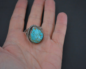 Native American Navajo Turquoise Ring - Size 9.5
