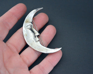 MOON MAGIC - Sterling Silver Moon Brooch