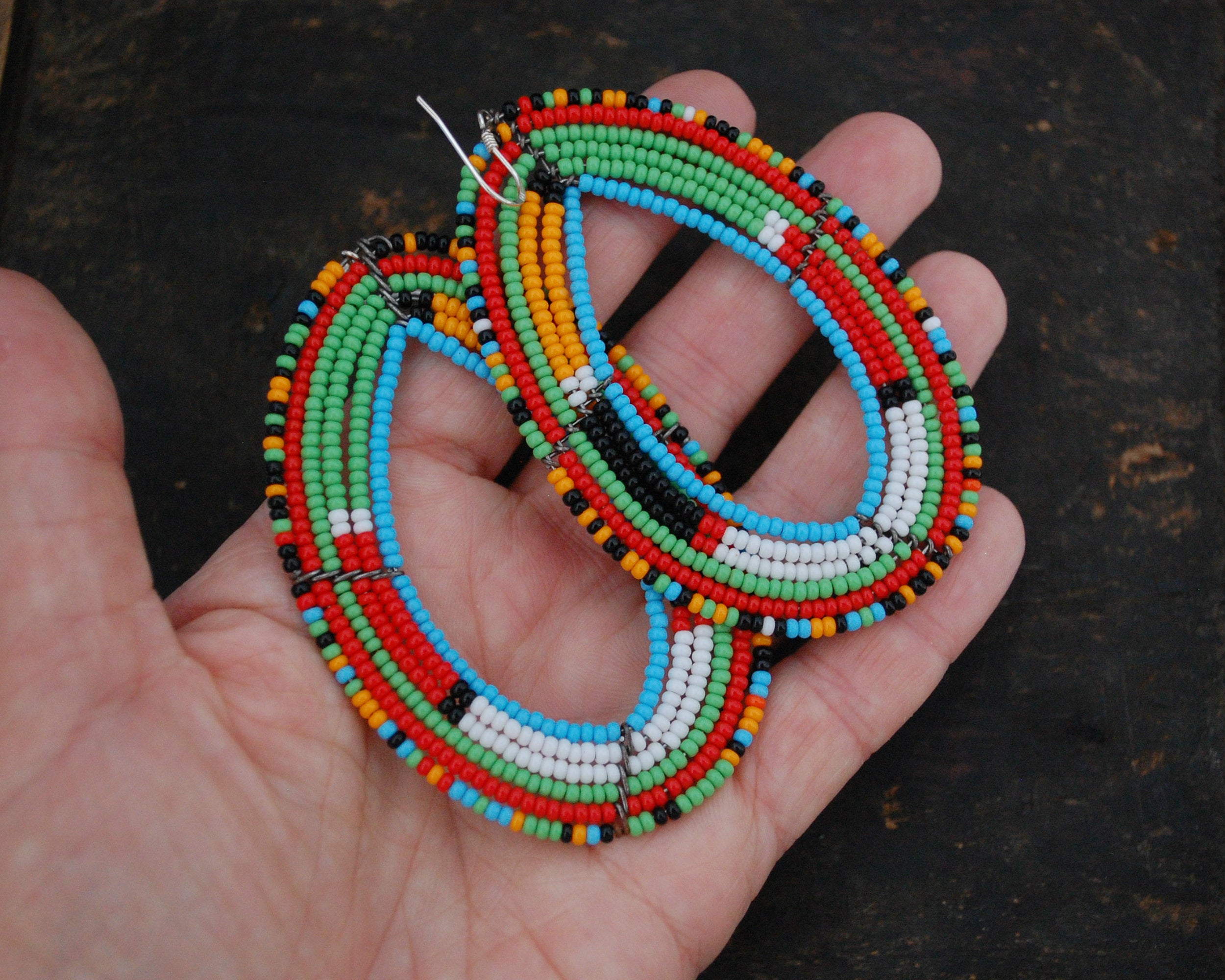 Large African Masaai Earrings
