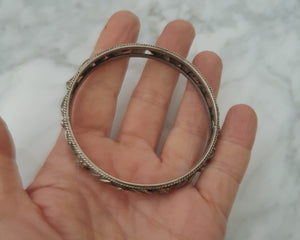 Rajasthani Silver Bangle Bracelet - SMALL