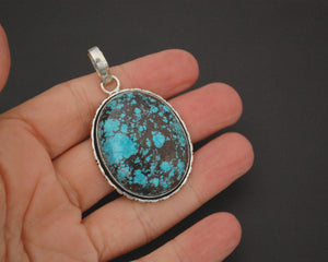 Large Turquoise Pendant from India