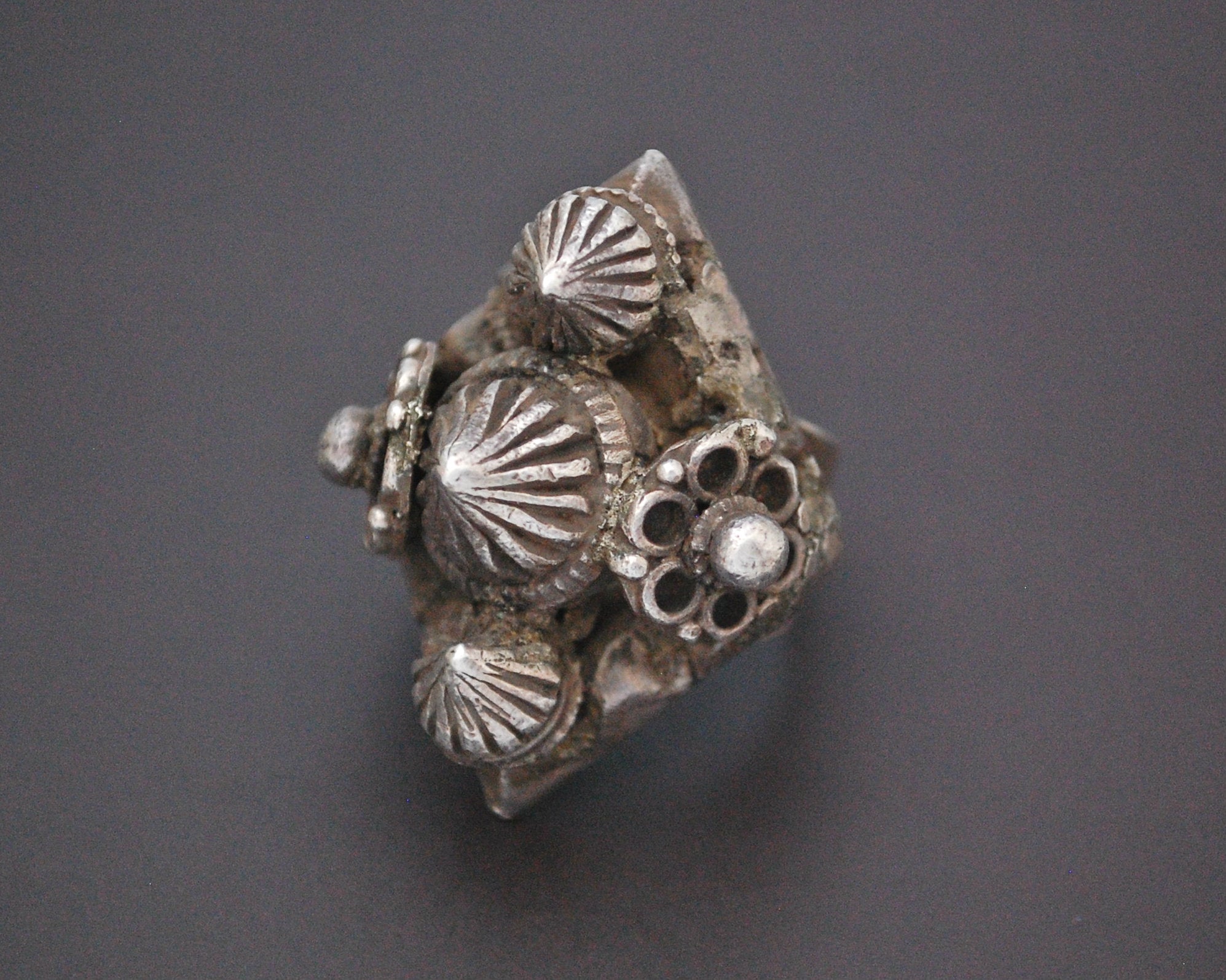 Reserved for Y.M. - Heavy Tribal Indian Silver Ring - Size 6+