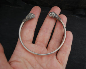 Vintage Lion Head Cuff Bracelet