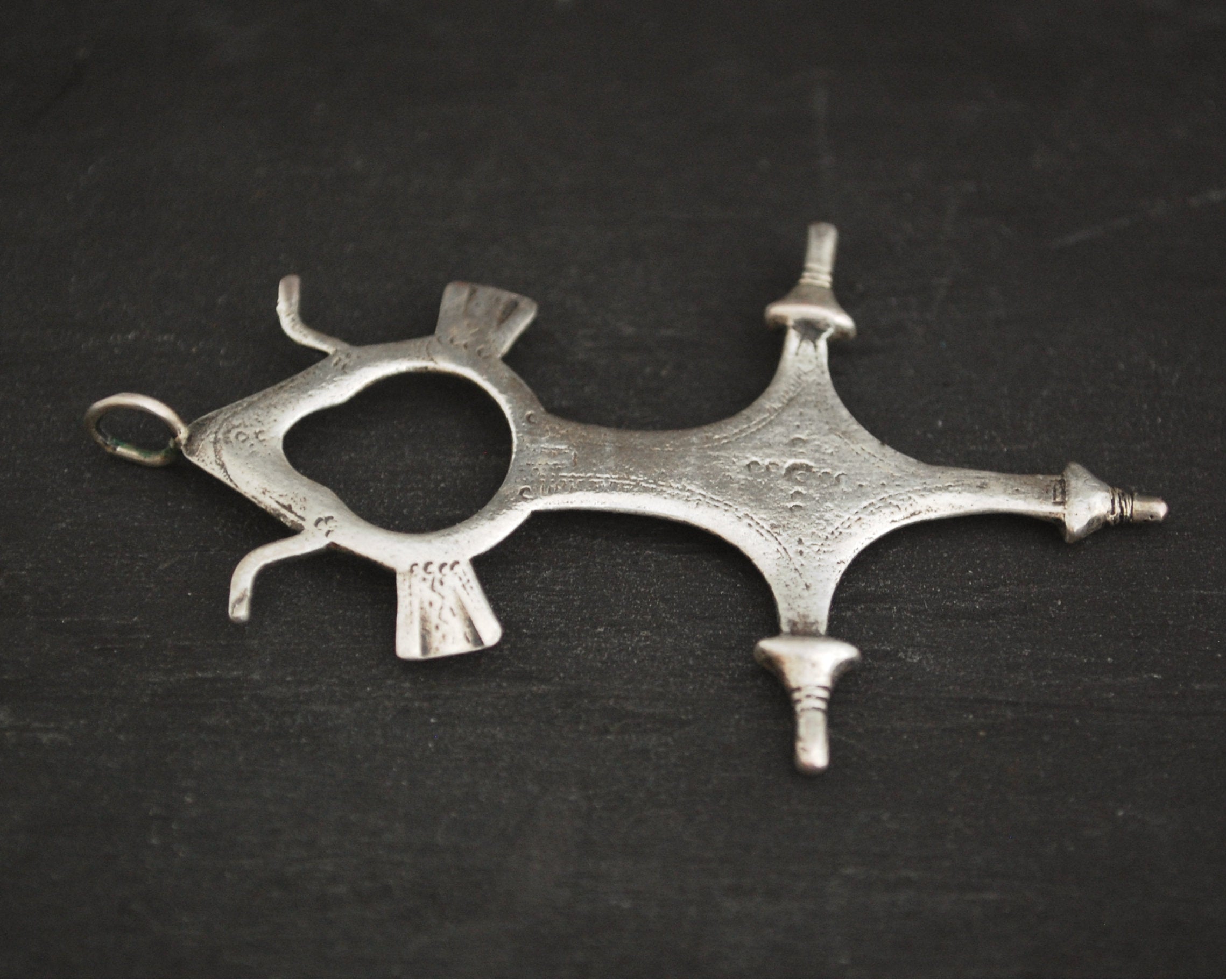 Tuareg Tahoua Silver Cross Pendant