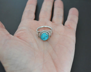Native American Navajo Turquoise Ring - Size 6