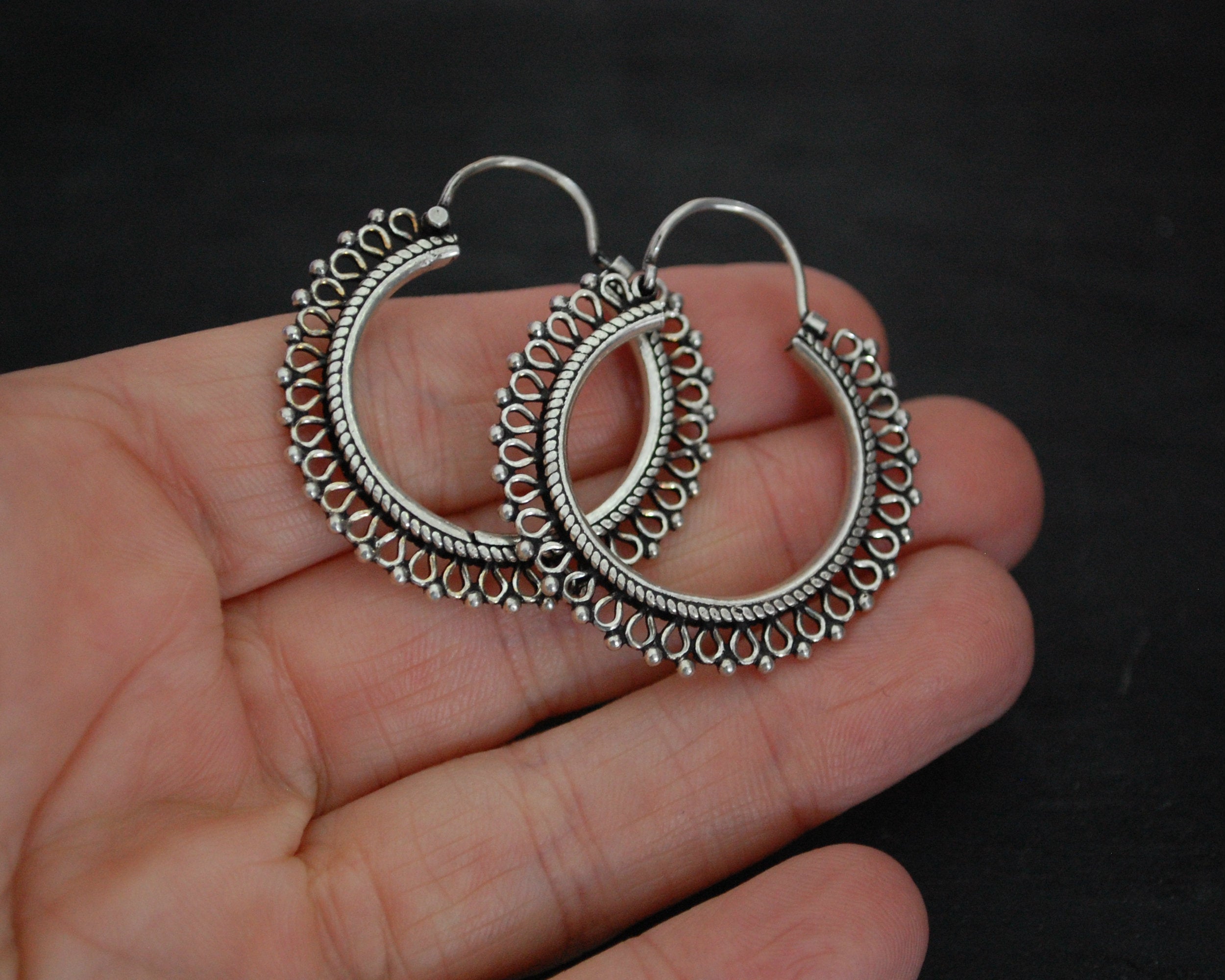 Rajasthani Hoop Earrings - MEDIUM