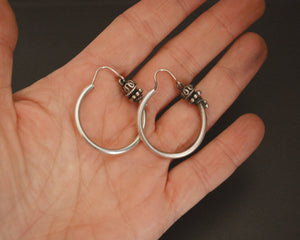 Ethnic Bali Hoop Earrings
