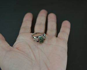 Navajo Thunderbird Turquoise Ring - Size 6