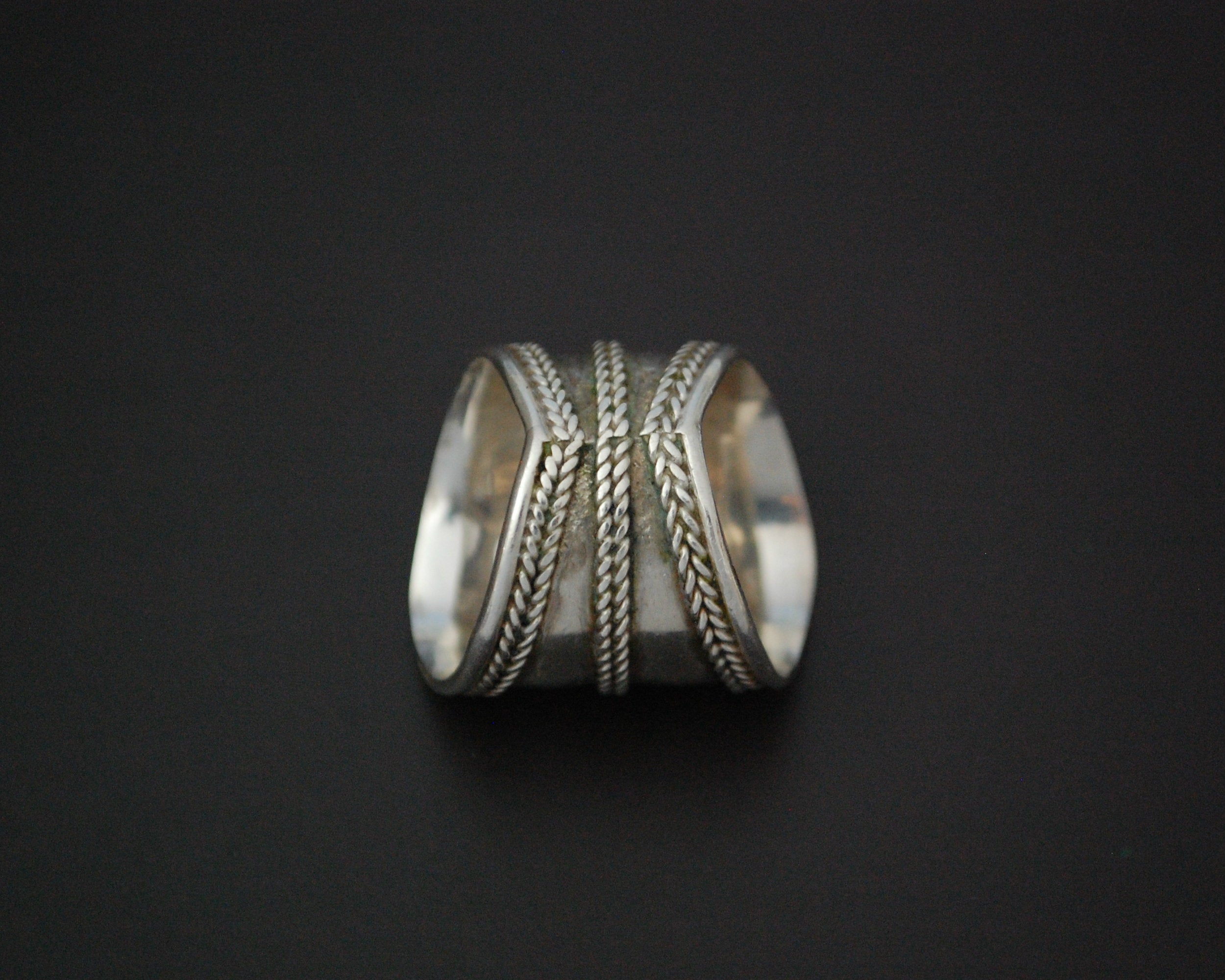 Ethnic Cigar Band Ring - Size 8