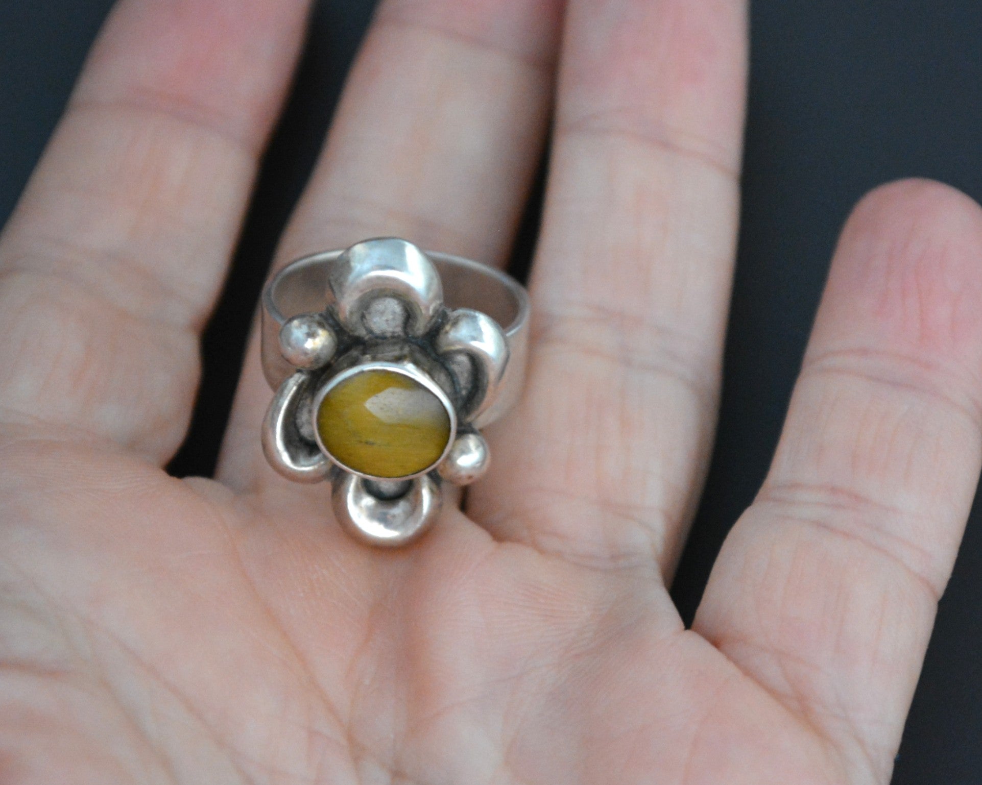 Tiger Eye Ring from India - Size 7.5
