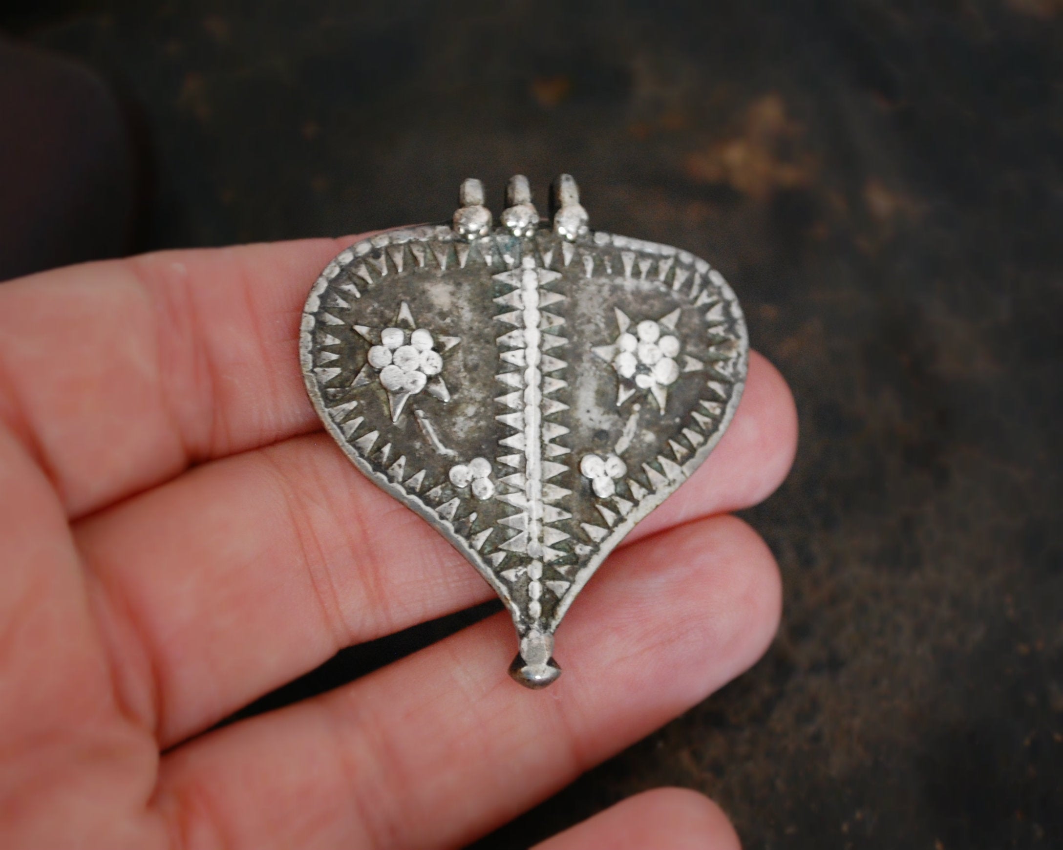 Old Rajasthani Silver Pendant