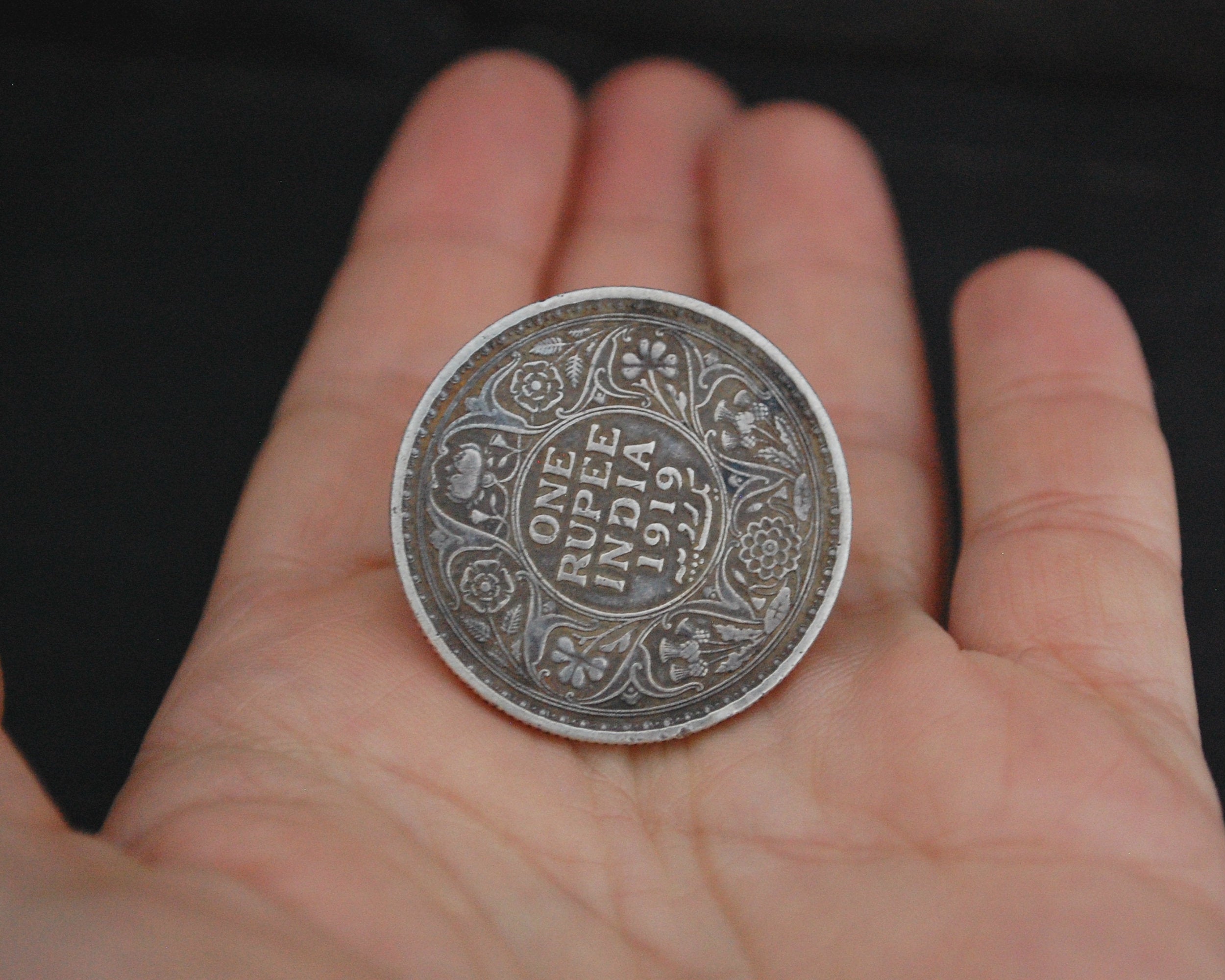 Indian Coin Ring - Size 8.5