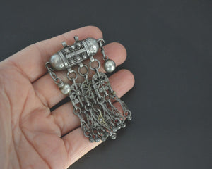 Yemeni Silver Hirz Pendant with Dangles