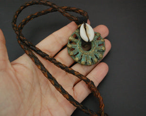 Dogon Sun Bronze Pendant from Mali