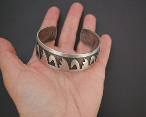 Native American Hopi Cuff Bracelet - Signed