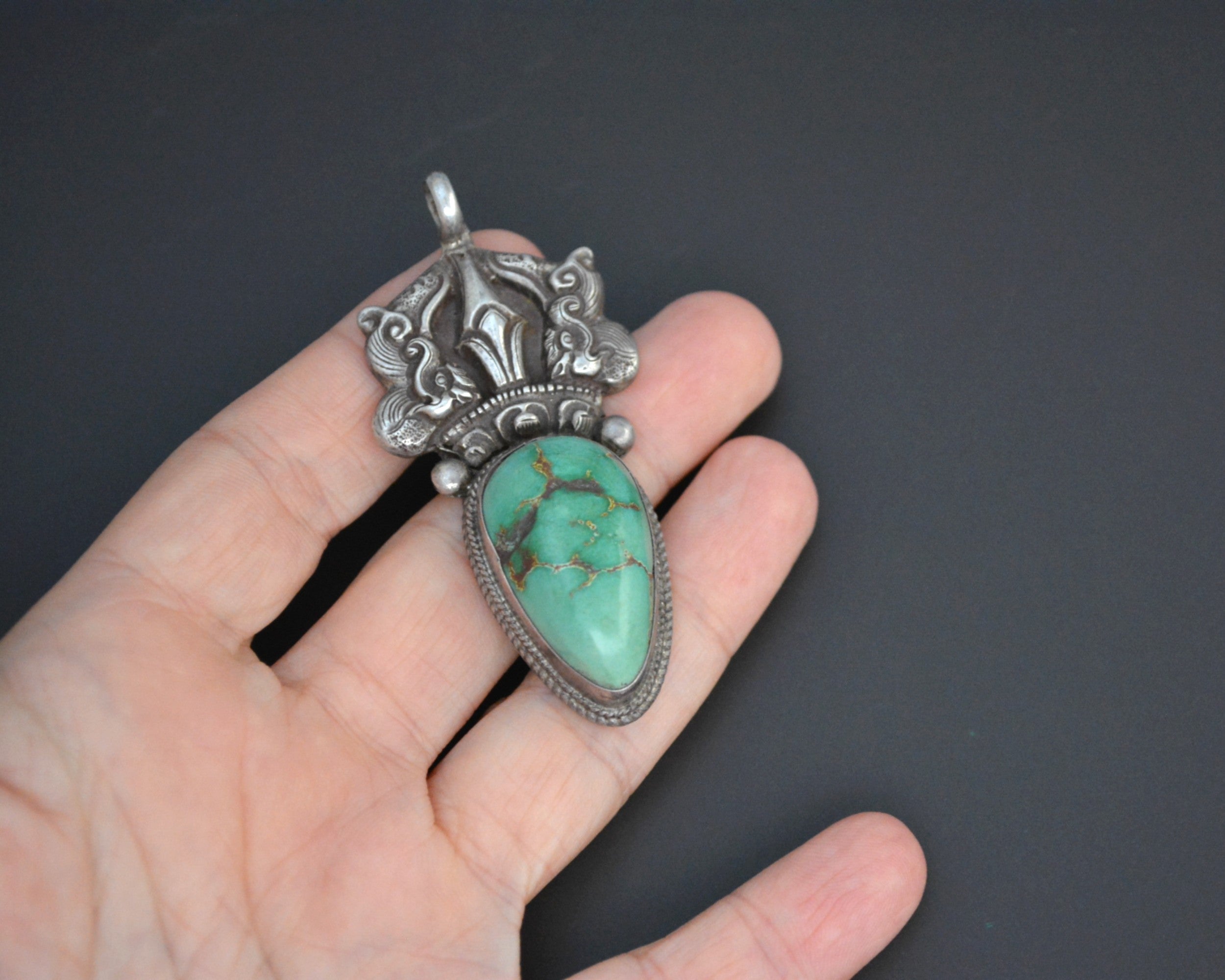 Substantial Nepali Turquoise Pendant