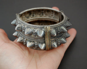 Omani Hinged Spike Bracelet with Gilding - Small Size