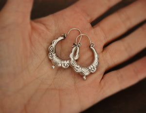 Ethnic Hoop Earrings - MEDIUM