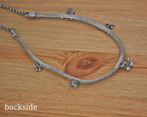 Indian Silver Choker Necklace with Bells