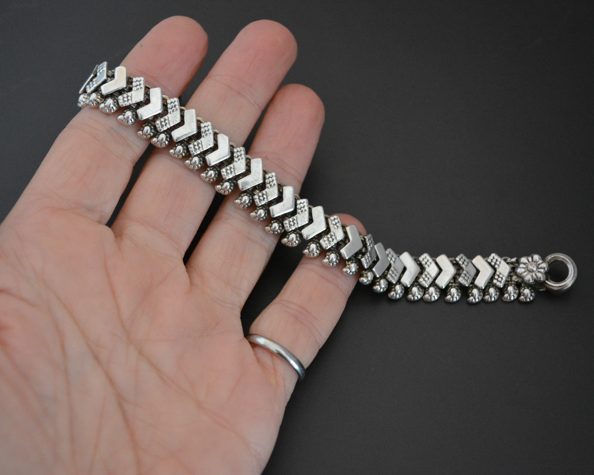 Rajasthani Sterling Silver Link Bracelet