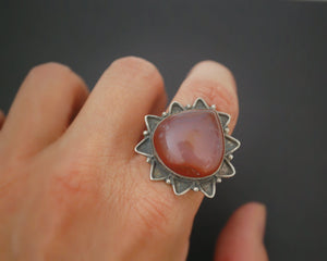 Indian Agate Ring - Size 7.5