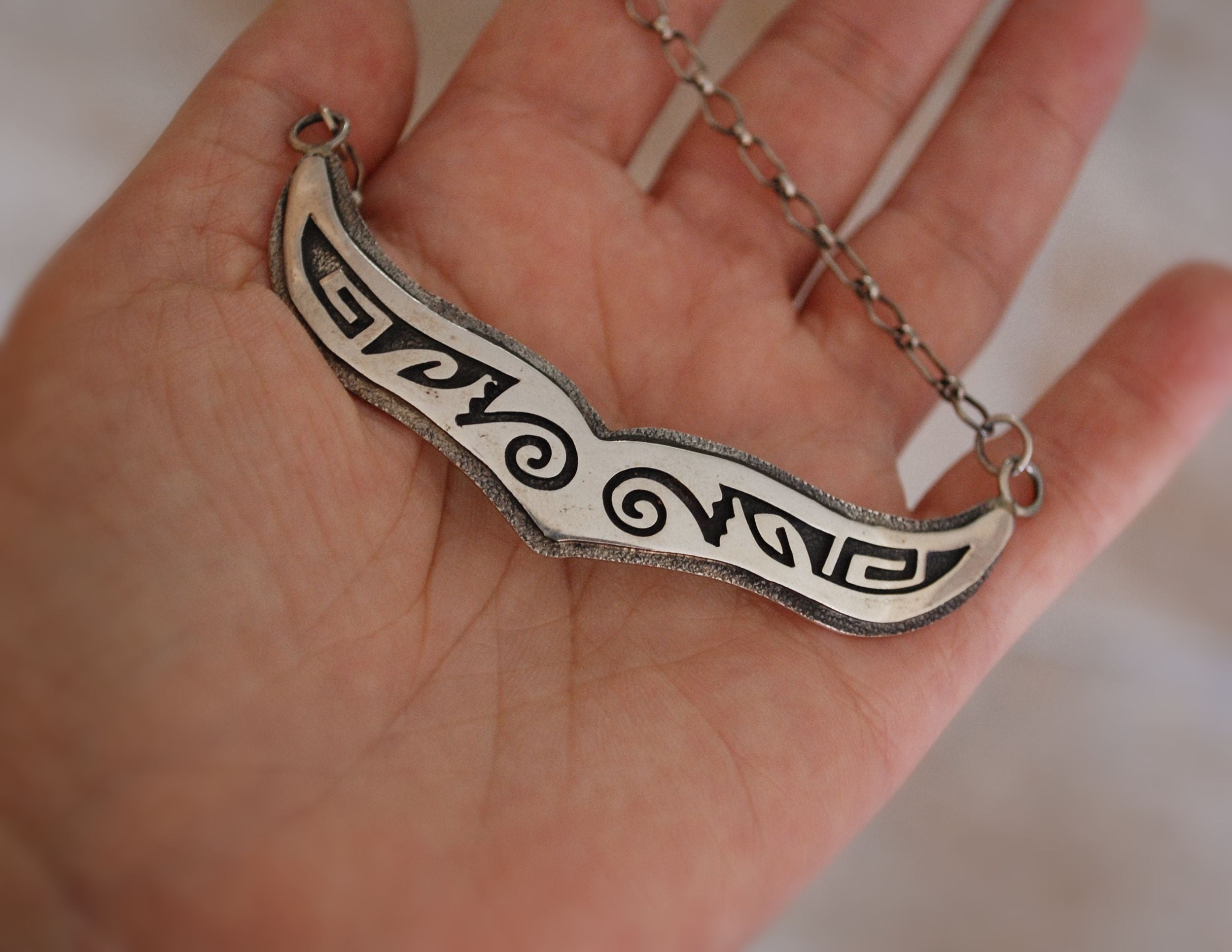 Hopi Sterling Silver Choker Necklace