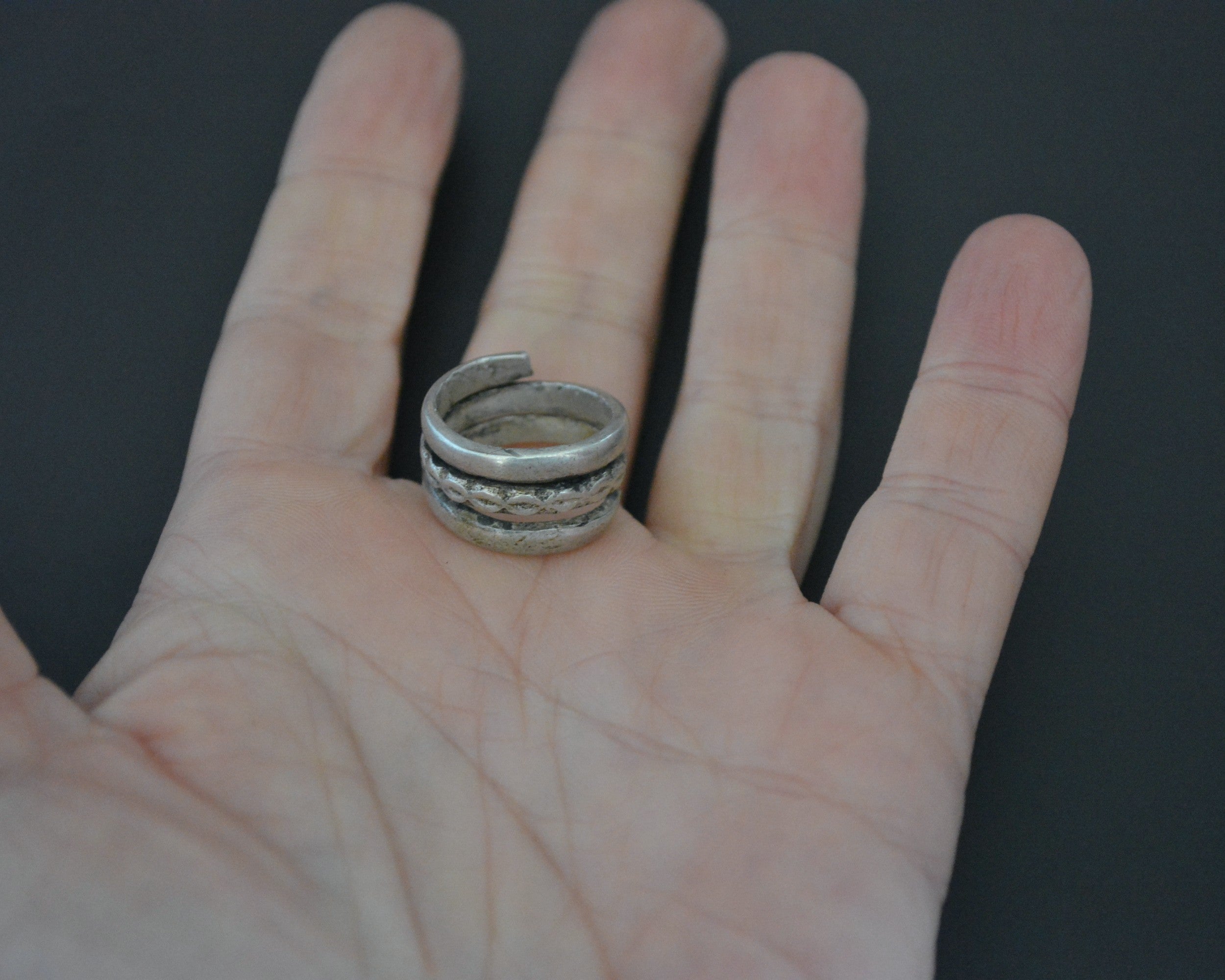 Old Coil Ring from India - Size 4.5