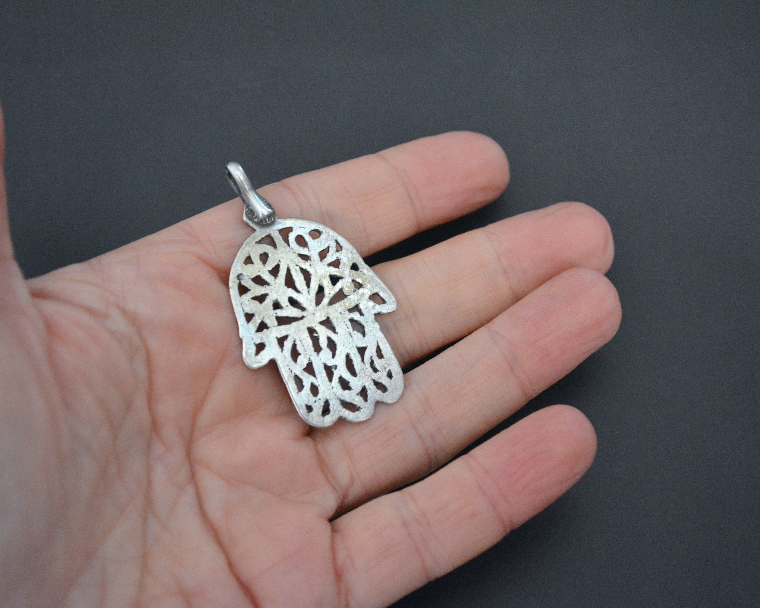 Antique Tunisian Hamsa Pendant