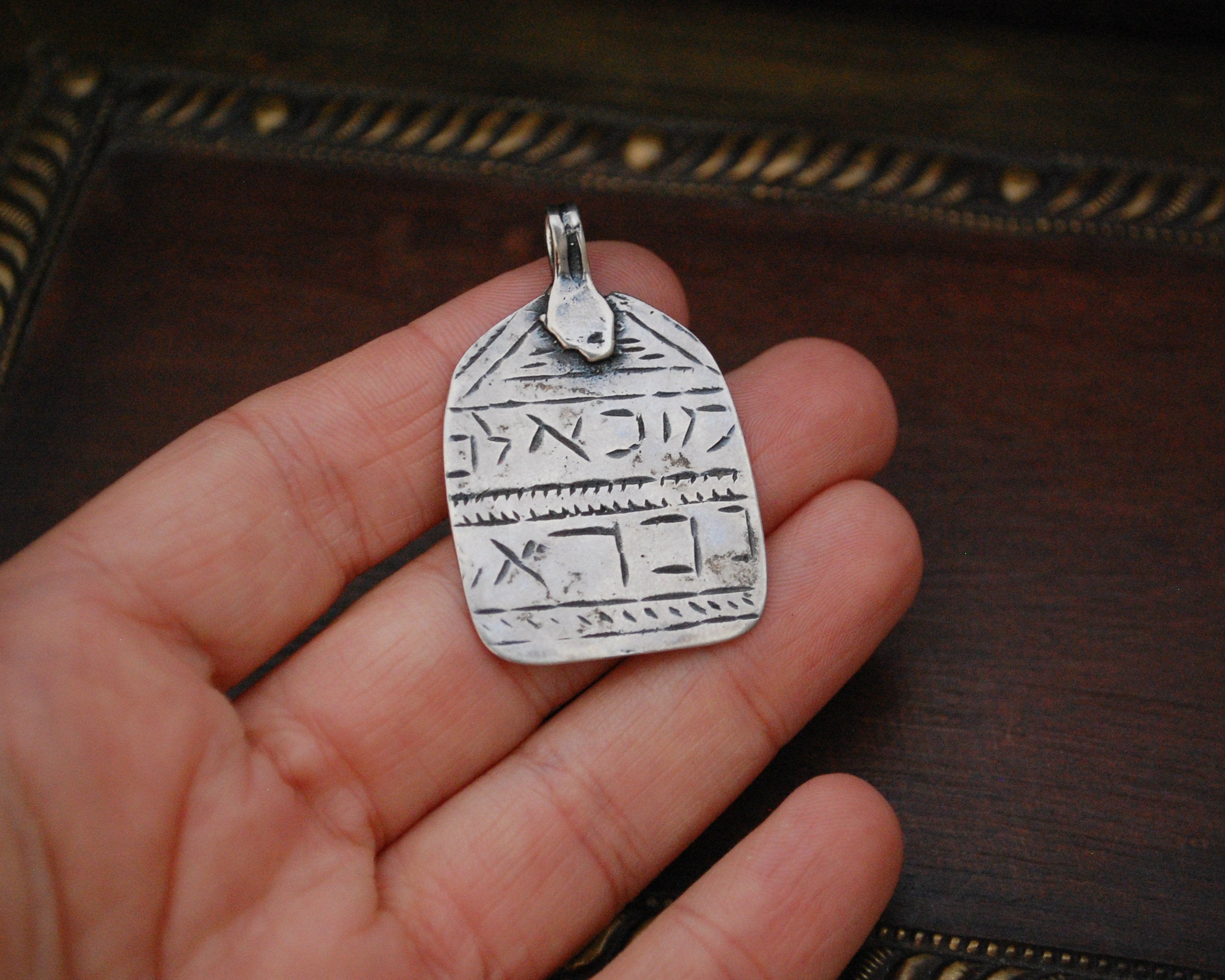 Ethnic Amulet with Hebrew and Aramaic Writing