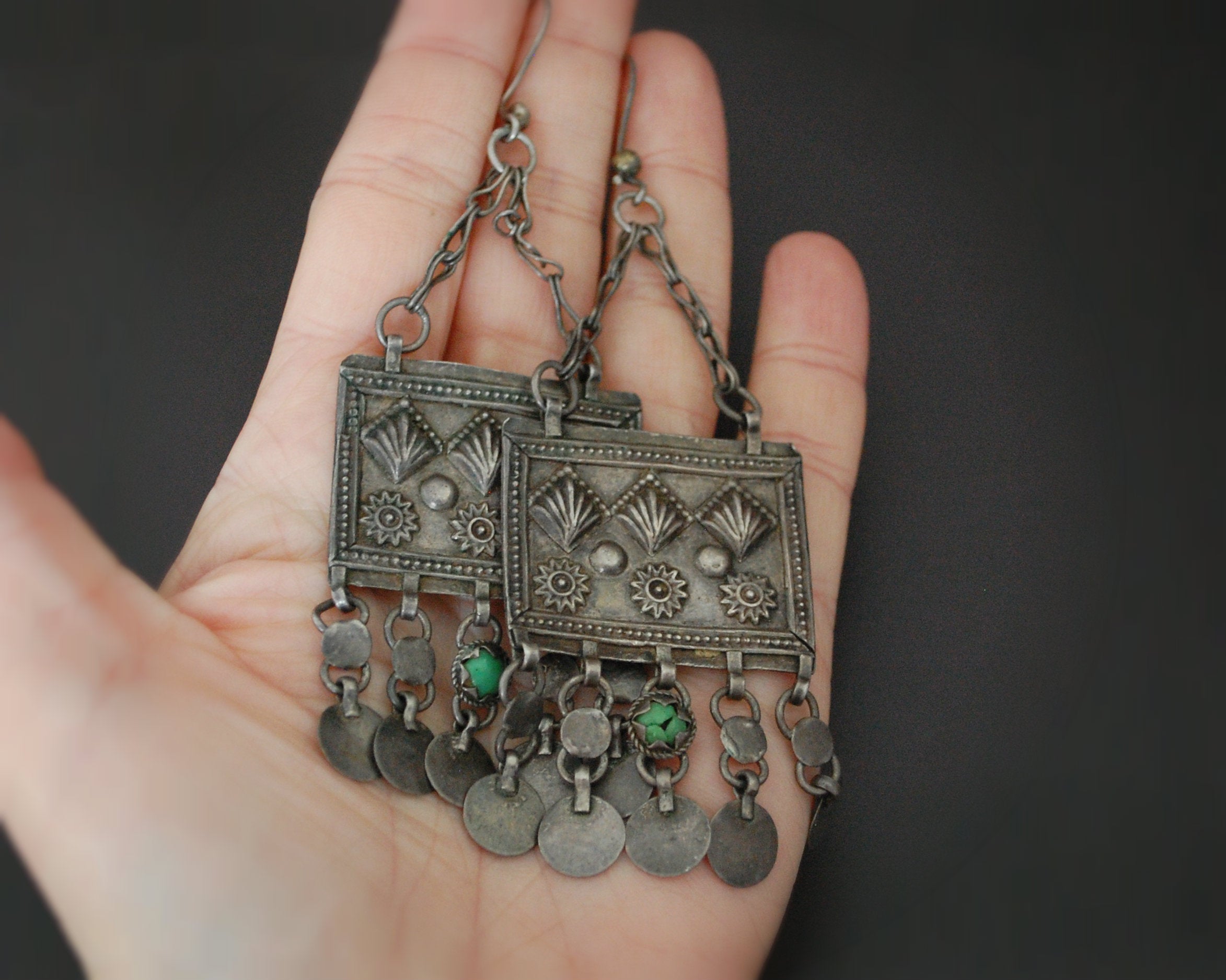 Bedouin Egyptian Zar Earrings - Nubian Earrings