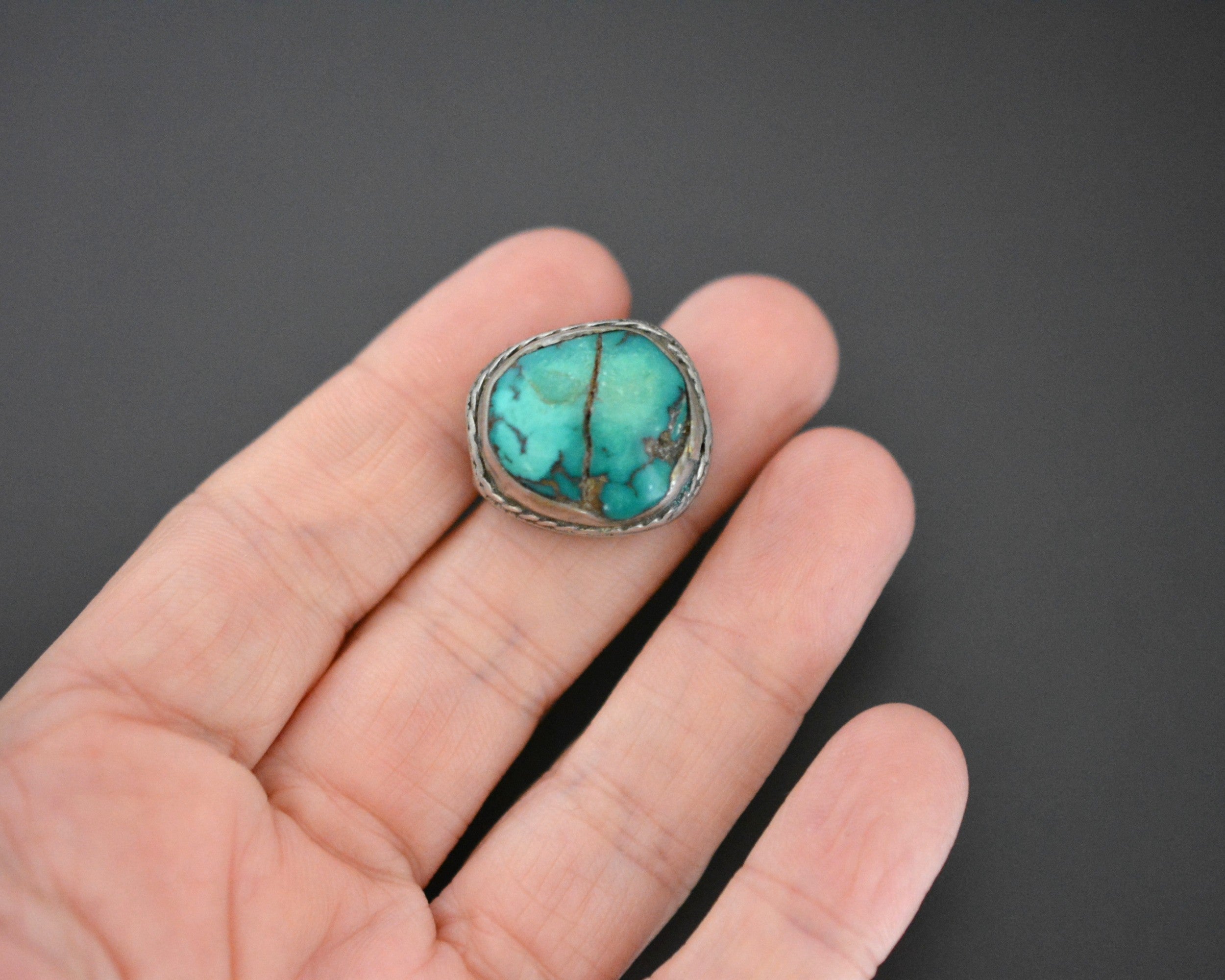 Reserved for S. - Old Tibetan Turquoise Bead Pendant