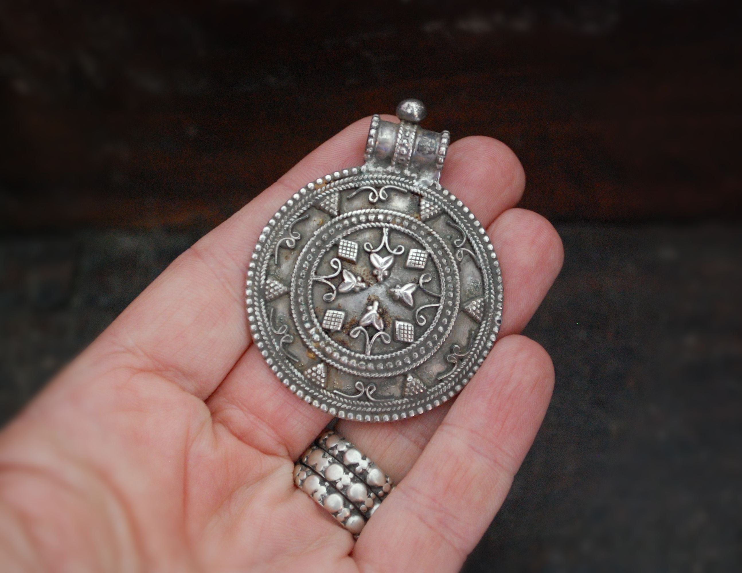 Vintage Omani Silver Amulet