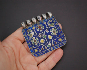 Old Multan Enamel Silver Pendant