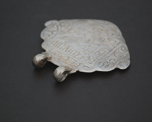 Persian Silver Amulet Pendant with Arabic Writing